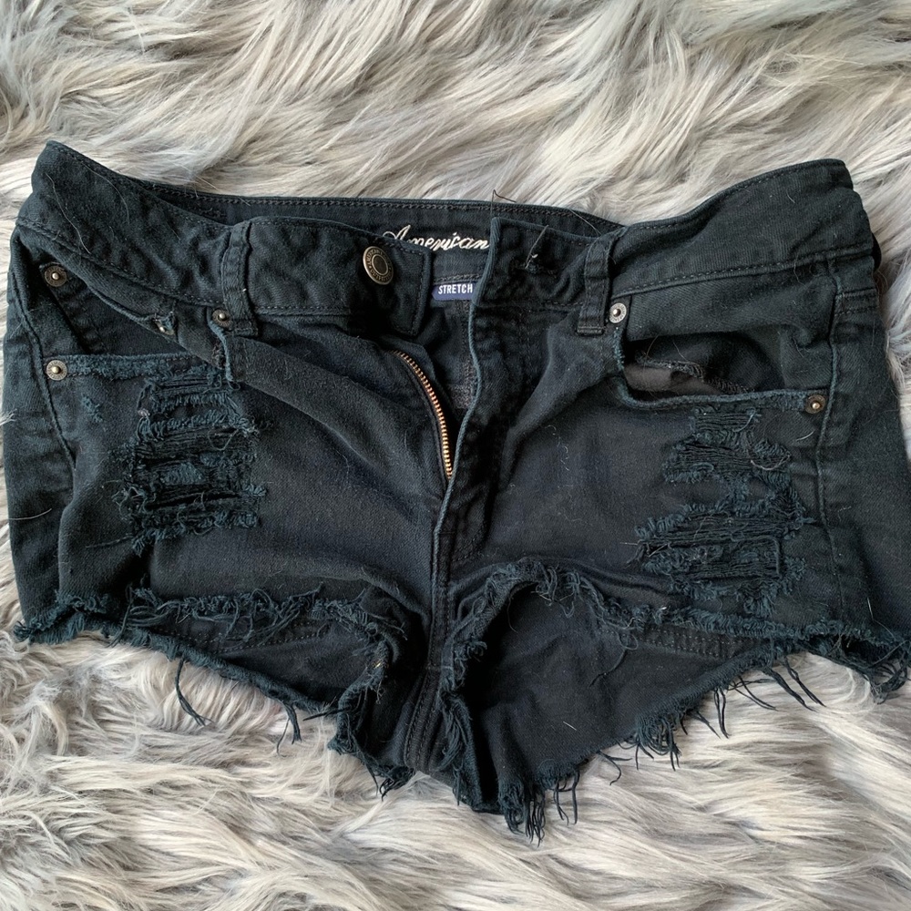 Black American Eagle Shorts